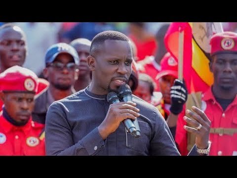 LOP JOEL SSENYONYI SPEECH IN MBARARA INFRONT OF H,E PRESIDENT BOBI WINE