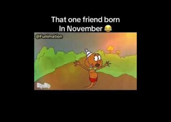 that one friend who is born in November 😂