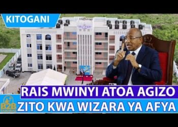RAIS MWINYI ATOA AGIZO ZITO KWA WIZARA YA AFYA