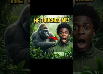IShowSpeed’s Scariest Gorilla Encounter in the Jungle! 😱 #shorts