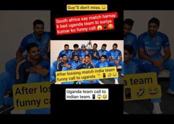 indian team funny call to uganda 😱🤣📱after lossing match vs SA #funnycall #ytshort #viralshort #yt