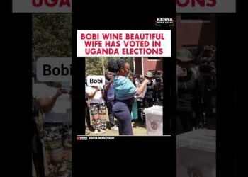 BOBI WINE BEAUTIFUL WIFE HAS VOTED IN UGANDA ELECTIONS #gachagua #kalonzomusyoka #kalonzomusyoka