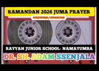 FIRST JUMA PRAYER IN RAMANDAN. SH. DR. ADAM SSENJALA