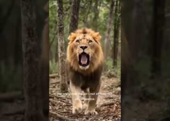 The Lion Who Ate the Eagle’s Children#animals  #YouTubeShorts #uganda#viral #wildanimals