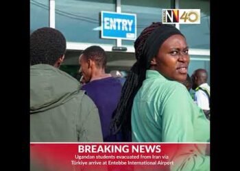 Ugandan students evacuated from Iran arrive at Entebbe International Airport