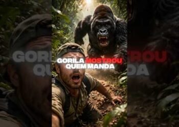 O DIA QUE O GORILA ENQUADROU O RICHARD RASMUSSEN! 🦍🚨 #shorts #curiosidades #biologia