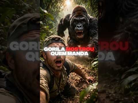 O DIA QUE O GORILA ENQUADROU O RICHARD RASMUSSEN! 🦍🚨 #shorts #curiosidades #biologia