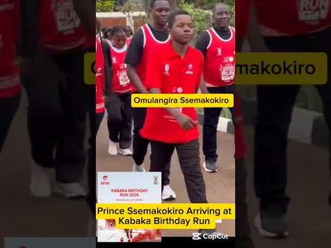 Prince Ssemakokiro Arriving at Kabaka Birthday Run
